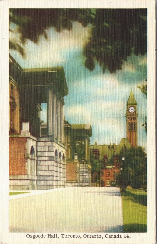 Canada Osgoode Hall Toronto Ontario Vintage Postcard 03.81