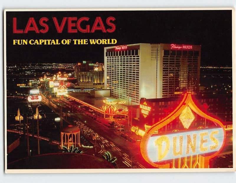 Postcard Las Vegas Fun Capital Of The World Las Vegas Nevada USA