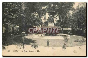 Old Postcard The Paris Square Louvois