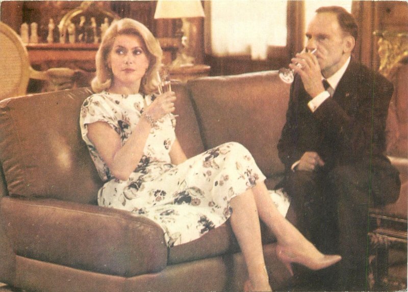 Actors ACIM Postcard Faimous Catherine Deneuve Jean Louis Trintignant