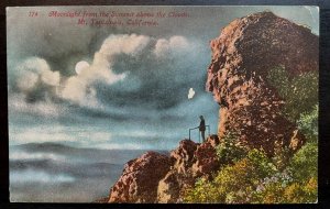 Vintage Postcard 1907-1915 Moonlight from the Summit, Mt. Tamalpais, CA.