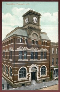 h2535 - YARMOUTH NS Postcard 1910s Post Office