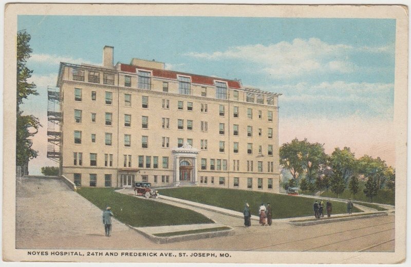 Noyes Hospital St. Joseph Missouri MO Postcard Unused