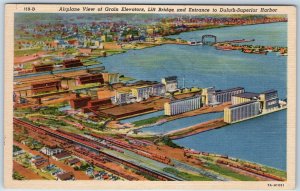 1937 Duluth, Minn. Duluth Superior Harbor Grain Elevator Iron Ore Coal Dock A205