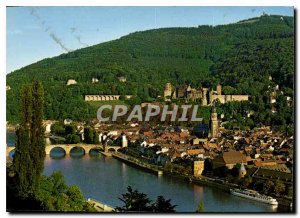 Postcard Modern Heidelberg Panorama vom charmful Philosphenweg