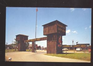 OKLAHOMA CITY OKLAHOMA ROUTE 66 FRONTIER CITY OLD CARS VINTAGE POSTCARD