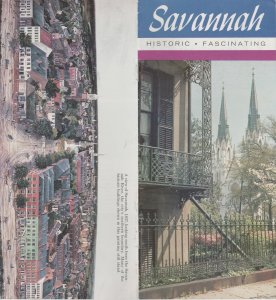 Savannah, Georgia, Historic, Fascinating, Vintage Brochure,