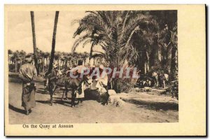 Postcard Ancient Egypt Egypt On the Quay at Aswan