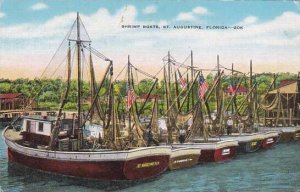 Florida Saint Augustine Shrimp Boats Albertype