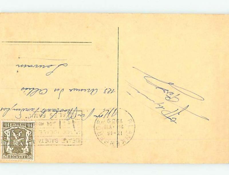 1939 risque foreign SEXY GIRL TALKING TO SHORT FAT MAN HL9169