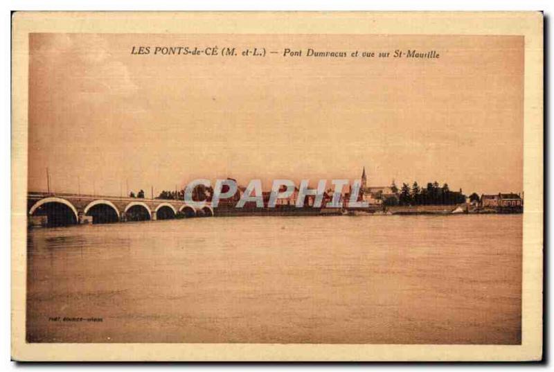 Old Postcard Bridlington This Dumnacus Bridge and overlooking St Maurille