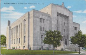 Postcard Masonic Temple Valley Pike Johnstown PA