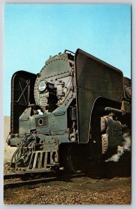 Trains~New York Central 3149 Smoke Deflector In Dewitt Yard~Vintage Postcard
