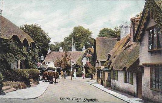 England Shanklin The Old Village Street Scene