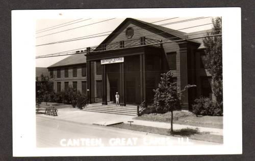 IL Canteen Navy Naval Station GREAT LAKE ILLINOIS Real Photo Postcard RP RPPC