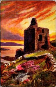 Tarbert Castle and Loch, West Highlands of Scotland Tuck 7136 Postcard Z02