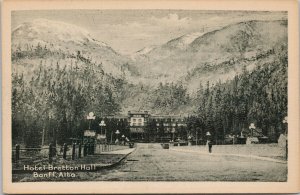 Hotel Bretton Hall Banff Alberta AB Unused Novelty Mfg & Art Co Postcard H14