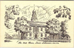 Postcard BUILDING SCENE Dover Delaware DE AL8262