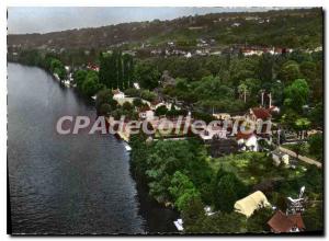 Postcard Modern Jet To Top Vaux-sur-Seine Island