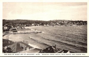 Massachusetts Rockport Front Beach Back Beach and Pigeon Hill Albertype