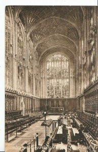 Cambridgeshire Postcard - King's College Chapel - Choir East     ZZ3354