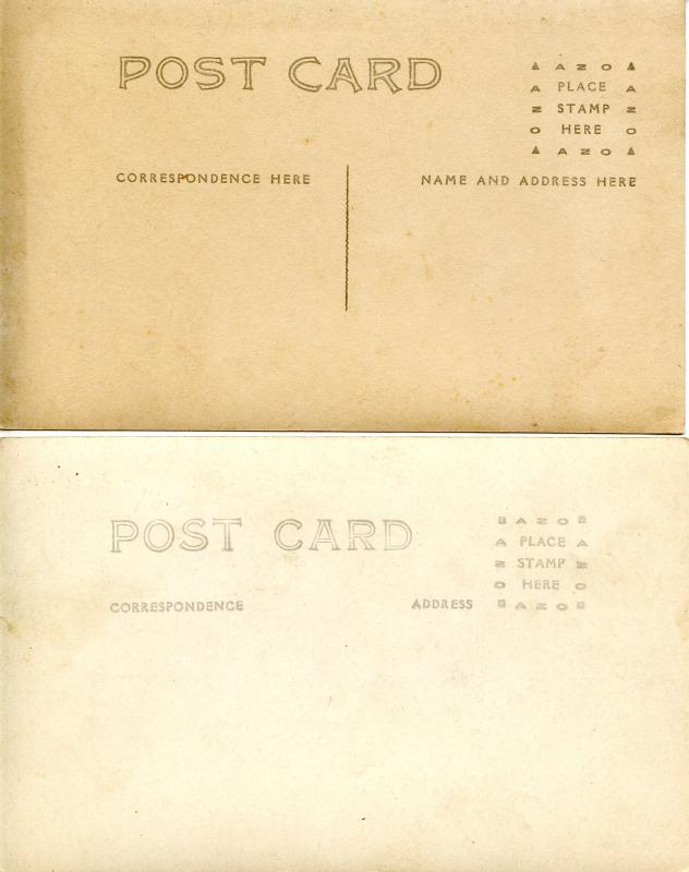 2 RPPC's. Nice Houses (unidentified)