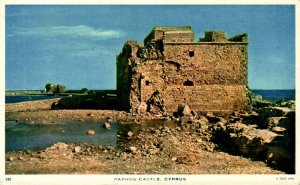 Cyprus Paphos Castle Vintage Postcard 08.49