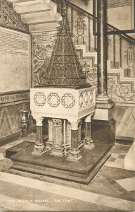 The Guards Chapel, London the font