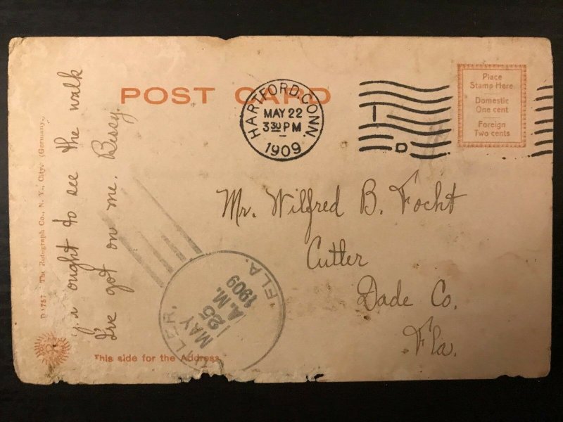 Vintage Postcard 1909 Memorial Arch, Hartford, Connecticut (CT)
