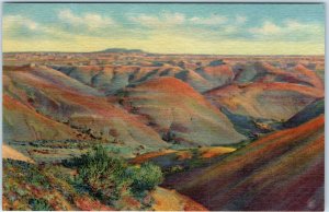 c1940s Painted Desert AZ Rolling Hills View PD #14 Teich Linen PC JR Willis A291