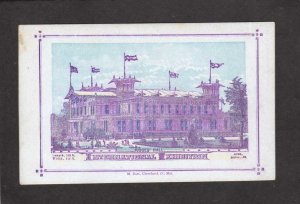 Rare International Exhibition CARD judge's Hall Cleveland Ohio 1876 M Burt