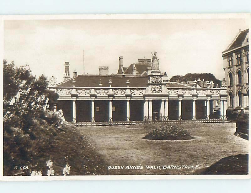 old rppc QUEEN ANNE'S WALK Barnstaple - North Devon - England UK HM1584