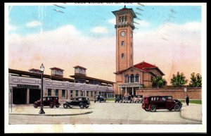 1945 Union Station Dayton OH Railroad Station Postcard