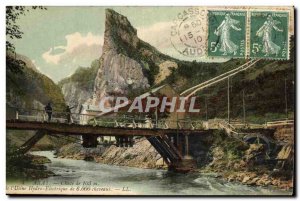 Old Postcard Electricite Ayat Chaute of & # 39usine hydro electric