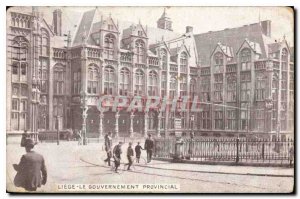 Old Postcard Liege Provincial Government