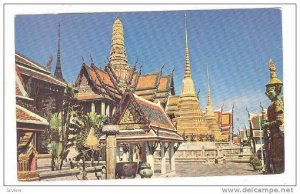 The Temple of the Emerald Buddha in Bangkok, Thailand, 40-60s