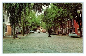 NANTUCKET, MA Massachusetts ~ MAIN STREET  Scene c1950s, 60s Cars Postcard