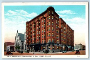 c1940 Chicago Illinois IL Postcard Hotel Metropole Michigan Avenue 23rd Street