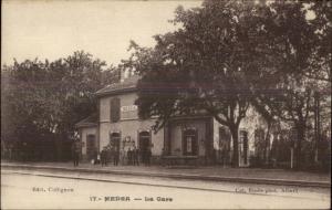 Medea Algeria RR Train Station c1915 Postcard
