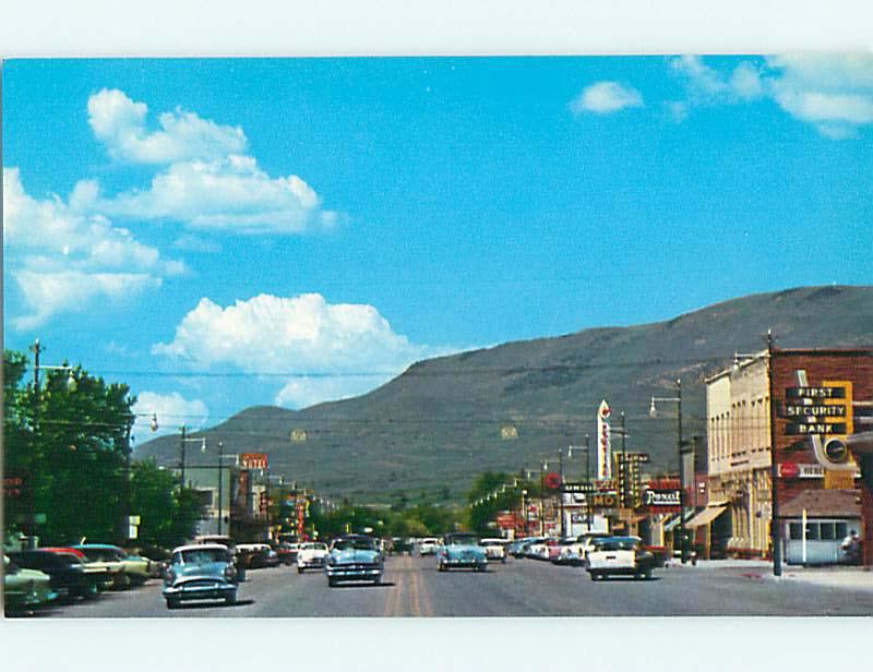 Unused 1950's MOBIL & UNION 76 GAS STATION Heber City UT r1343-29