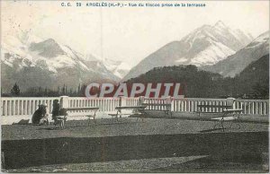 Old Postcard Argeles (H P) View of Viscos taken from the terrace