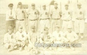 Unknown Baseball, Base Ball Team, Unused close to perfect corners, yellowing ...