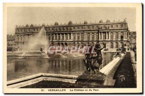 Old Postcard Versailles Chateau seen Park