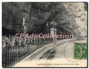 Postcard Old Saint Auban Grotto of Our Lady of Clue