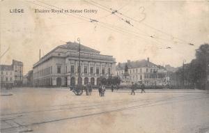 B94834 liege thetare royal et statue gretry  belgium