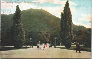 Germany Bad Harzburg Burgberg vom Kurhaus Gesehen Vintage Postcard 02.75