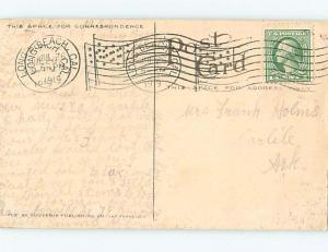 Divided-Back BOTANICAL SCENE Postmarked Long Beach California CA HJ7240