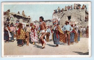Native Americans HOPI HARVEST DANCE ~ Detroit Phostint 1918  Postcard