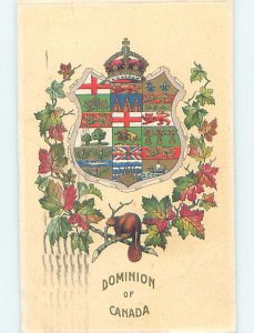 Pre-Chrome DOMINION OF CANADA CREST Hamilton & Ottawa & Toronto ON AH6717