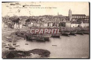 Old Postcard St Servan Sur Mer View Towards Port Jack De La Tour Solidor Charter